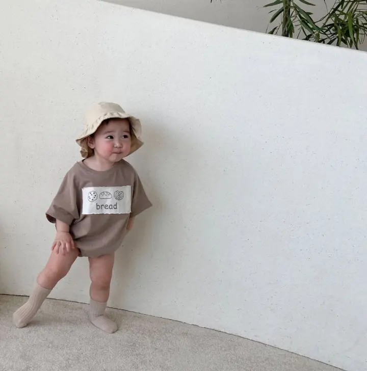 2022 Summer New Baby Short Sleeve Bodysuit Cute Patch Infant Clothes Newborn Toddler Boy Girl Cotton Jumpsuit