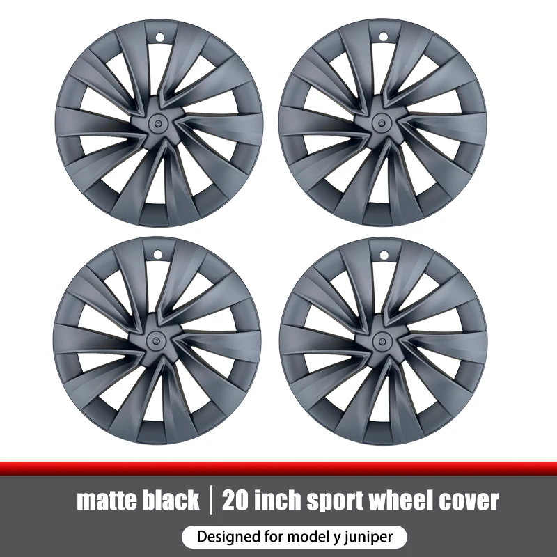 

YIKUN 4 шт. колпаки ступиц для Tesla Model Y Juniper 20-дюймовая крышка колеса Performance Helix 2,0 колеса полный обод колпачок 2025 аксессуары