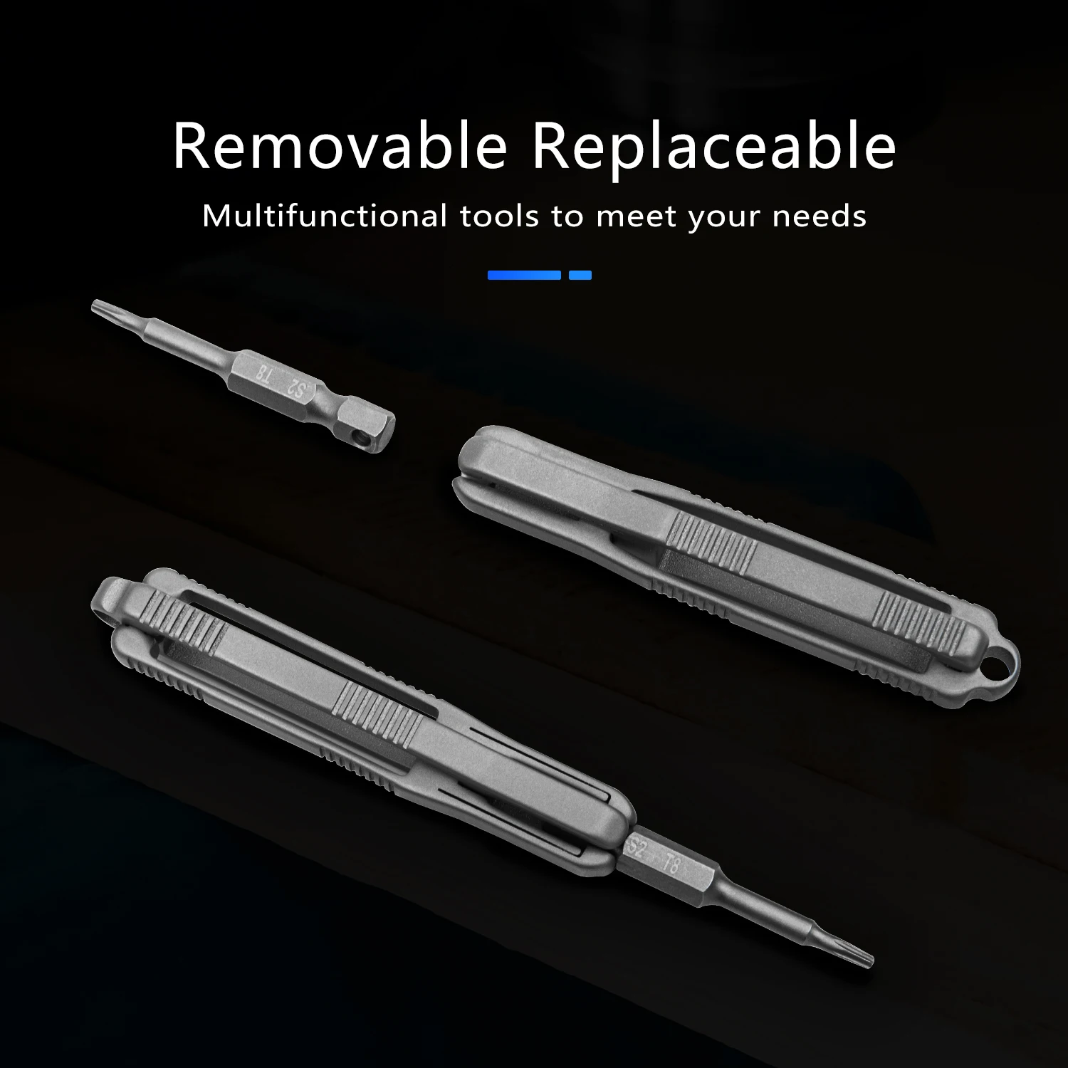 TGZUO отвертка из титанового сплава съемный EDC многофункциональный инструмент