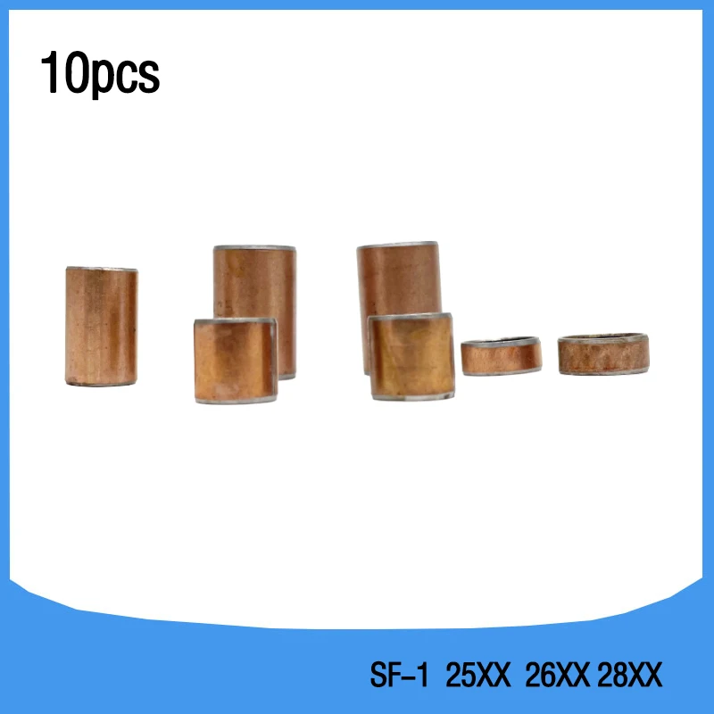10Pcs SF1 SF-1 2510 2518 2520 2620 2820 2825 Self Lubricating Composite Bearing Bushing Sleeve sliding bearing outer 25/26/28mm - купить по