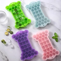 creative 30 even ice tray silicone ice tray with cover household ice box ice cube mold kitchen tools accessories