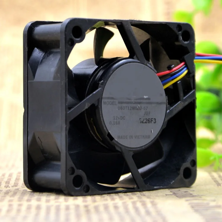 

Brand new original 6025 U60T12MUA7-57 12V 0.16A 6cm mute 4-wire cooling fan