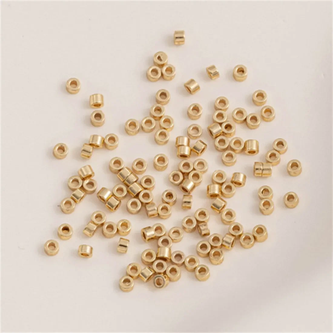 100 шт. 14 К бусины-трубки с медным покрытием японские бусины из проса антикварные