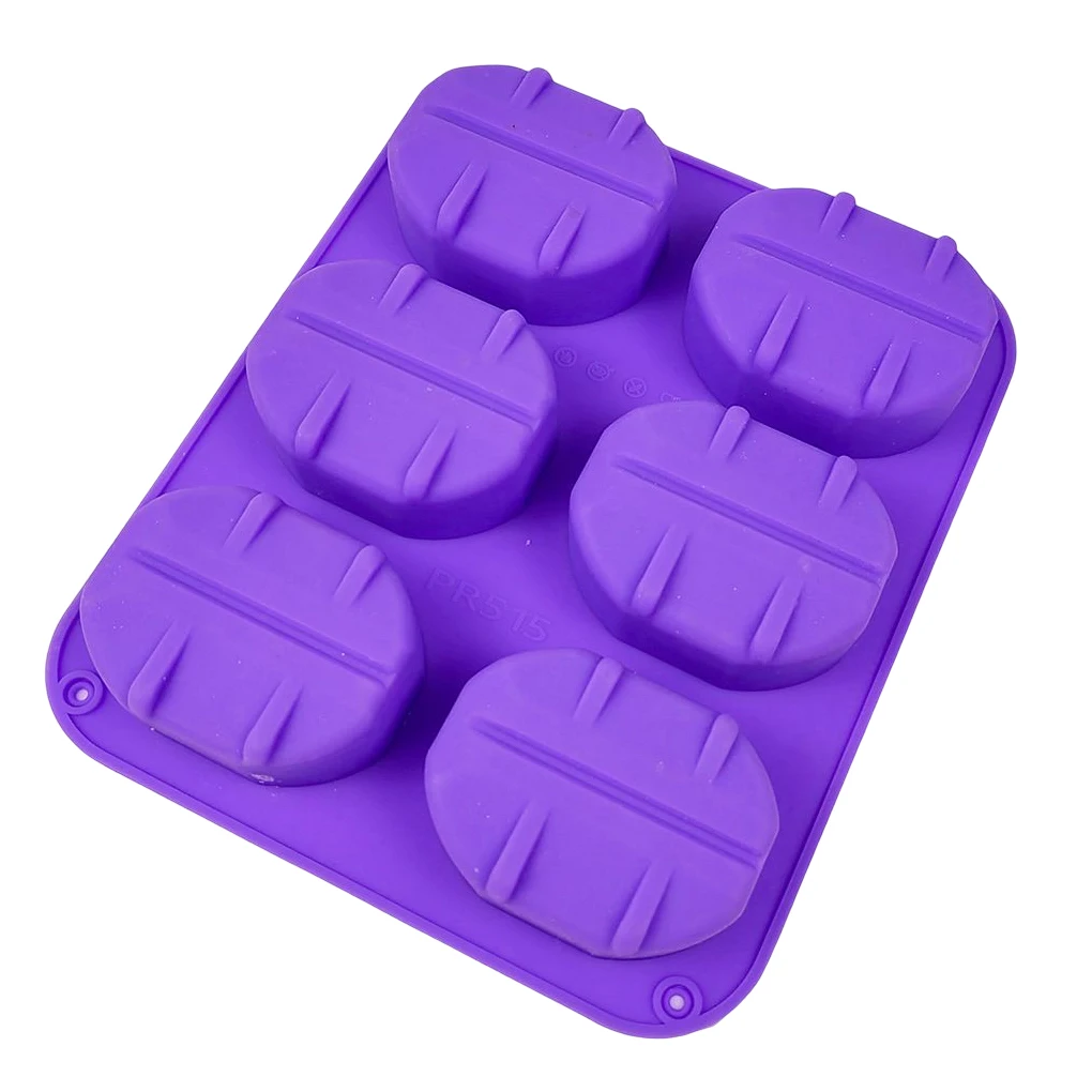 

Наборы для изготовления форм для мыла с 6 емкостями, сделай сам, украшение для торта в виде свечи