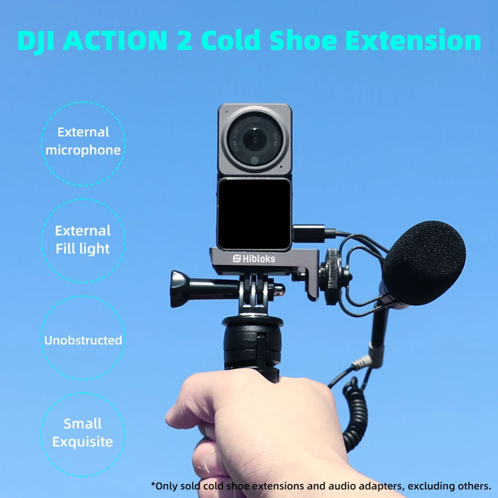 

Extension Bracket Magic Arm for DJI Action 2 Camera Accessories Mounting Microphone Audio Fill Light Extend Cold Shoe Adapter