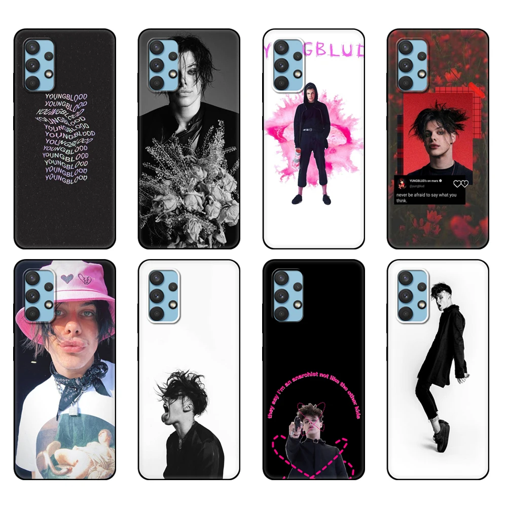 

Черный чехол из ТПУ для Samsung galaxy A32 A42 A52 A72 4g 5g S21 PLUS, ультра задняя крышка Yungblud