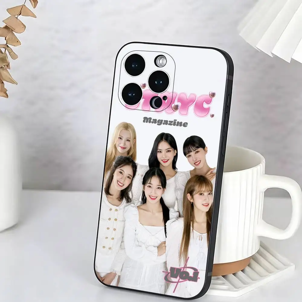 Фото Мягкий черный чехол Lovely Idol S-STAYC Yoon Unique для iPhone 17, 16, 15, 14, 13, 12, 11 Plus, Pro Max и других моделей №5