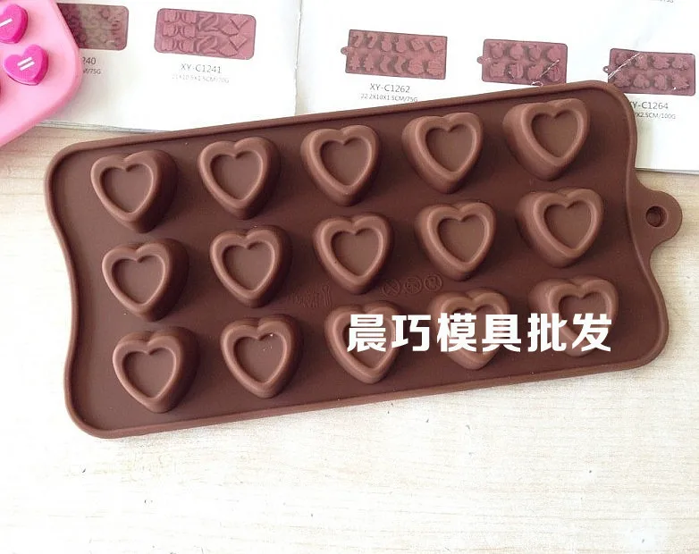 

Силиконовая форма для шоколада, форма для фруктов и пудинга, формы для шоколада в форме сердца 245