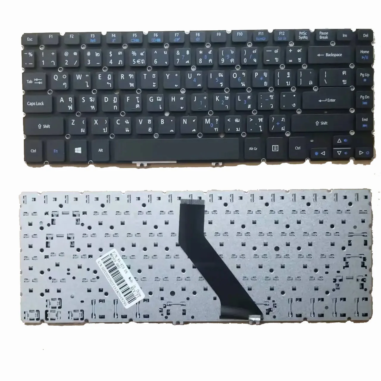 

New Thai TI Keyboard For Acer Aspire V5-472 V5-472g V5-472p V5-472PG V5-473 V5-473g Black Without Frame