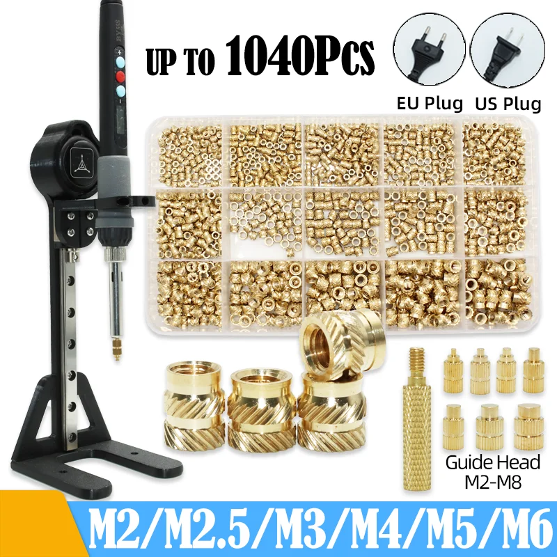 Нагревательная установка Вставка Инструмент для 3d-печати Пластик M2 M3 M4 M5 M6
