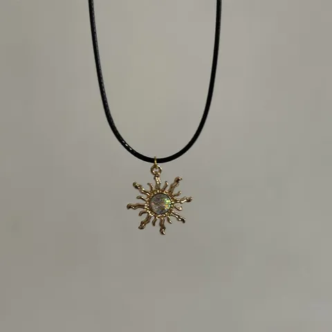 Винтажное ожерелье imixlot с подвеской маслоцветка и солнца