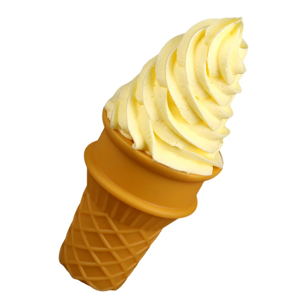 

artificial toys for model simulation popsicle display model kitchen play for pretend play photo sand toys props scoop ( yellow )