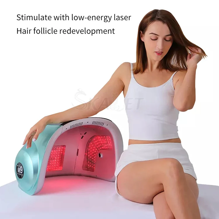 

Professional 9 Colors Led Light Therapy PDT Machine with Hot Cold Sprayer Mist Hair Growth
