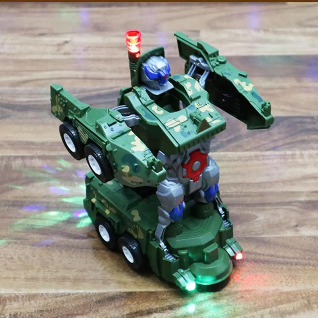 Electric Deformation Armored Vehicle Tank Robot Deform Light