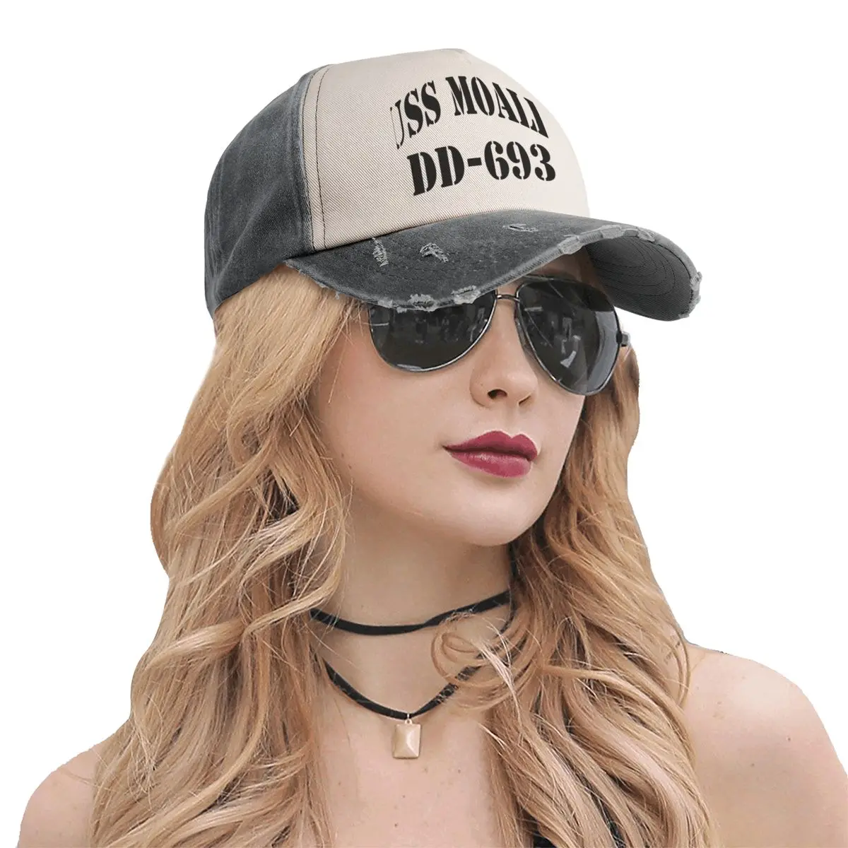 USS MOALE (DD-693) КОРАБЛЬНЫЙ МАГАЗИН Бейсбольная кепка Мужская спортивная