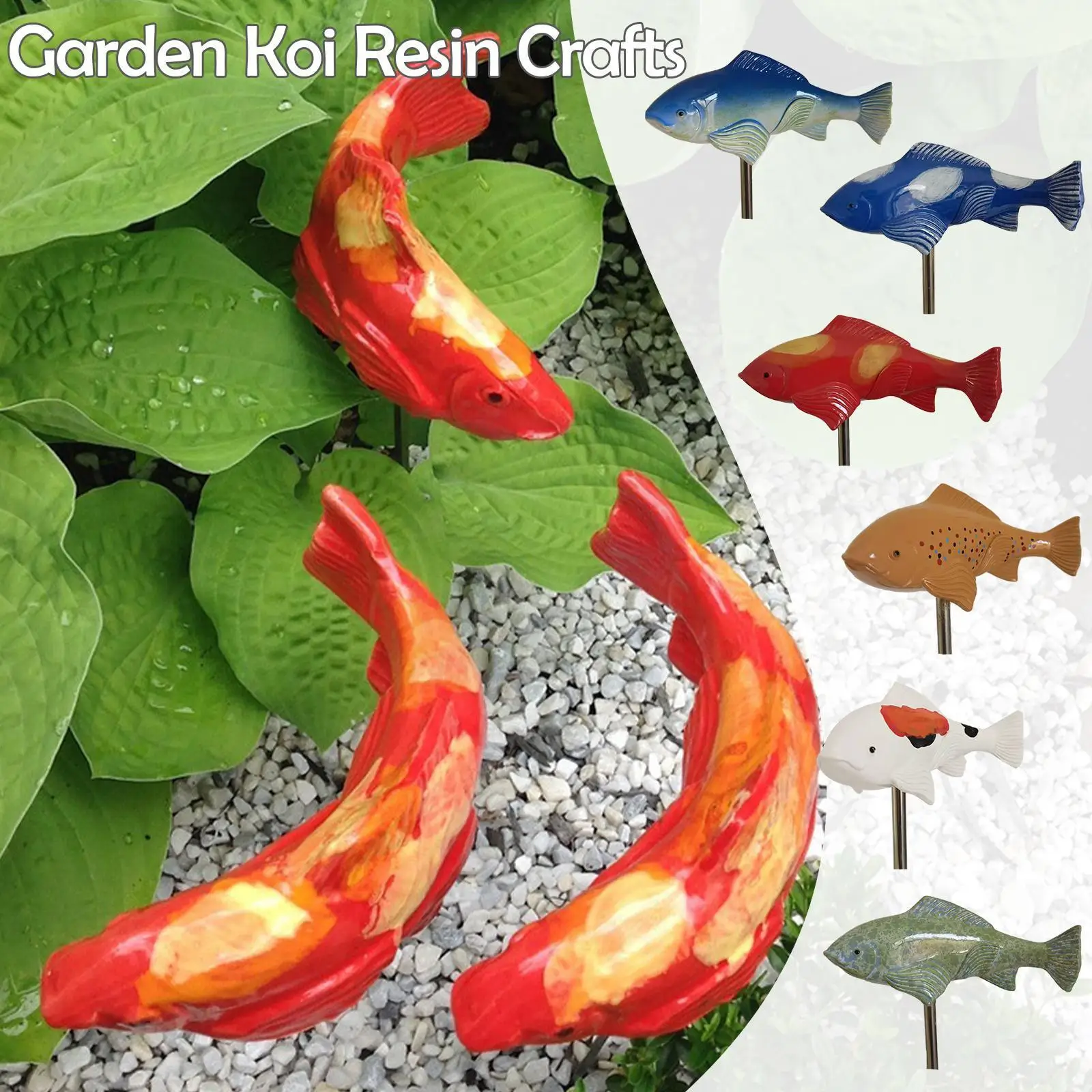 

Resin Fish Decoration For Garden Lawn Decorative Ornaments Fish Crafts Decorative Courtyard Art Decoration 1pc I1Q6