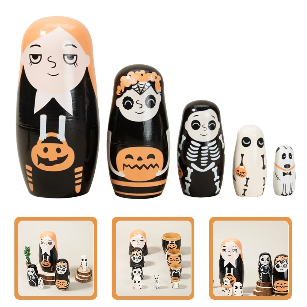 

Doll Nesting Russian Woodenstacking Matryoshkastackable Kids Wood Nested Set Festival Gift Adorns Desktop Decorationgame Crafts