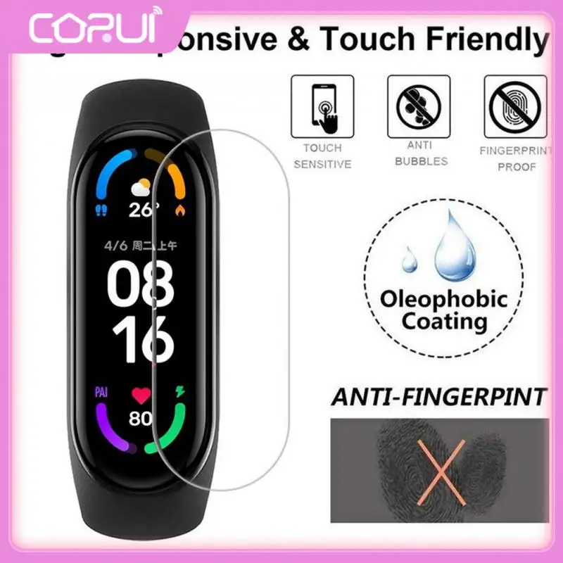 

Screen Protective Film For Mi Band 7 6 5 4 Protection Film Cover Screen Protector For Xiaomi Band 7/6/5/4 Not Tempered Glass