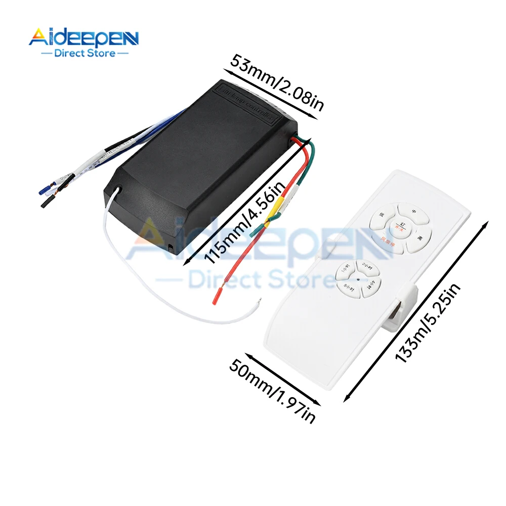 

1 комплект, универсальный комплект дистанционного управления потолочным вентилятором, сменный 3-скоростной пульт дистанционного управления, контроллер для домашнего потолочного вентилятора, 220-240 В