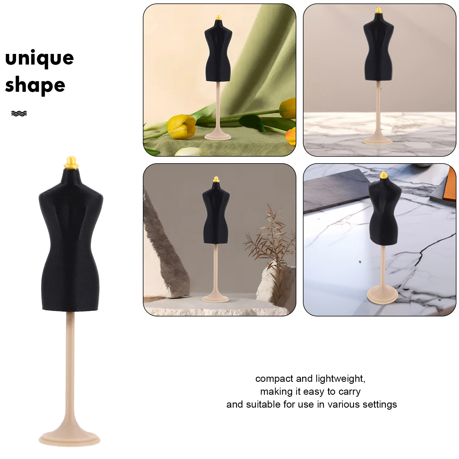 Вешалка для манекена подставка платья мини-форма тела миниатюрная Pla витрина