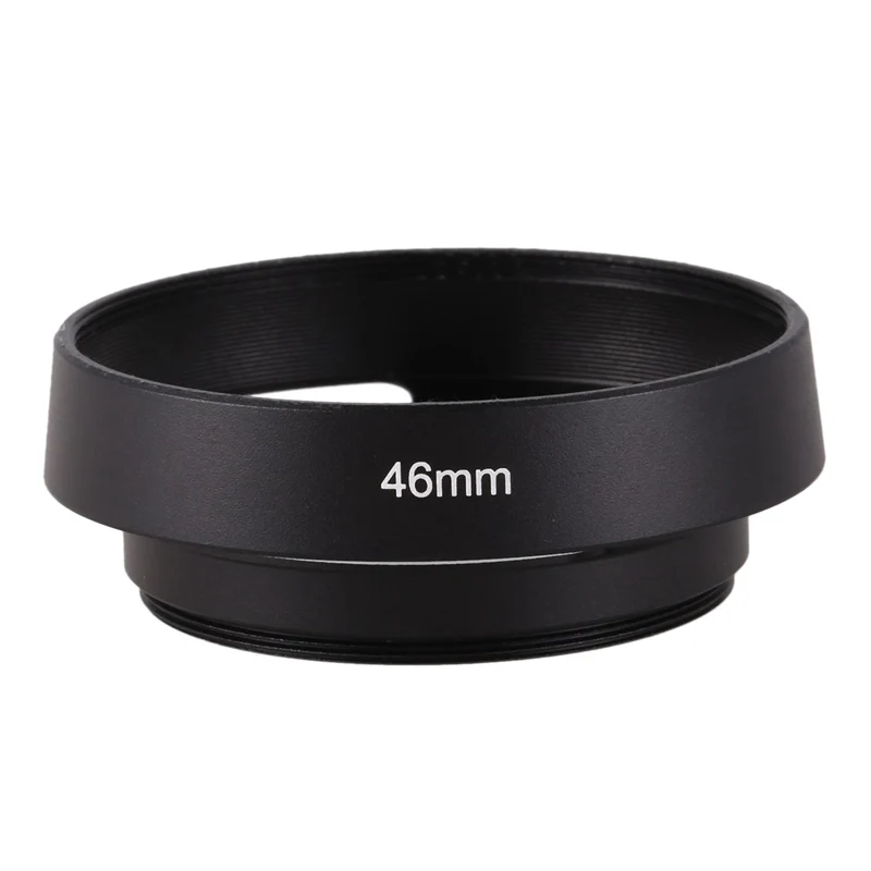 

Black 46Mm Metal Lens Hood For 25Mm F1.4 35Mm F1.6 50Mm F1.8 Mirrorless