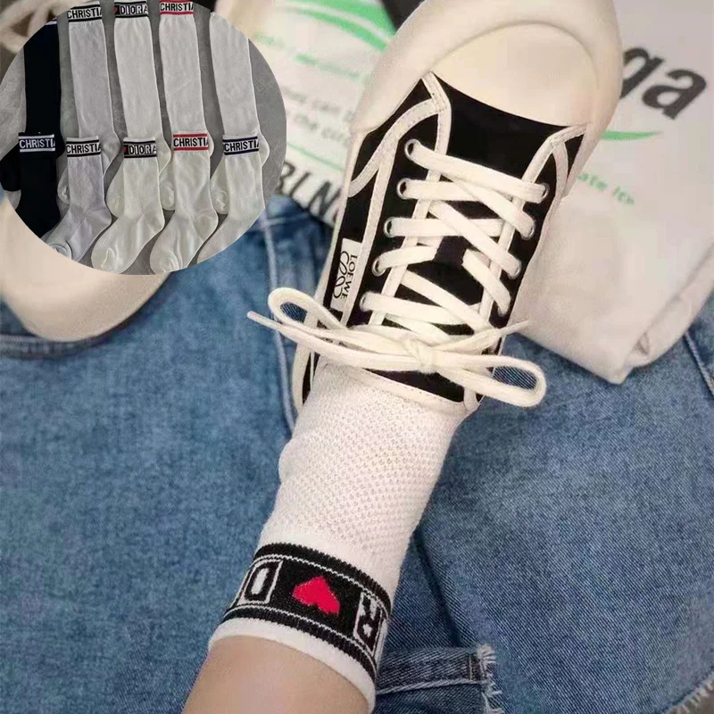 2023 women's golf socks outdoor sports combed cotton socks