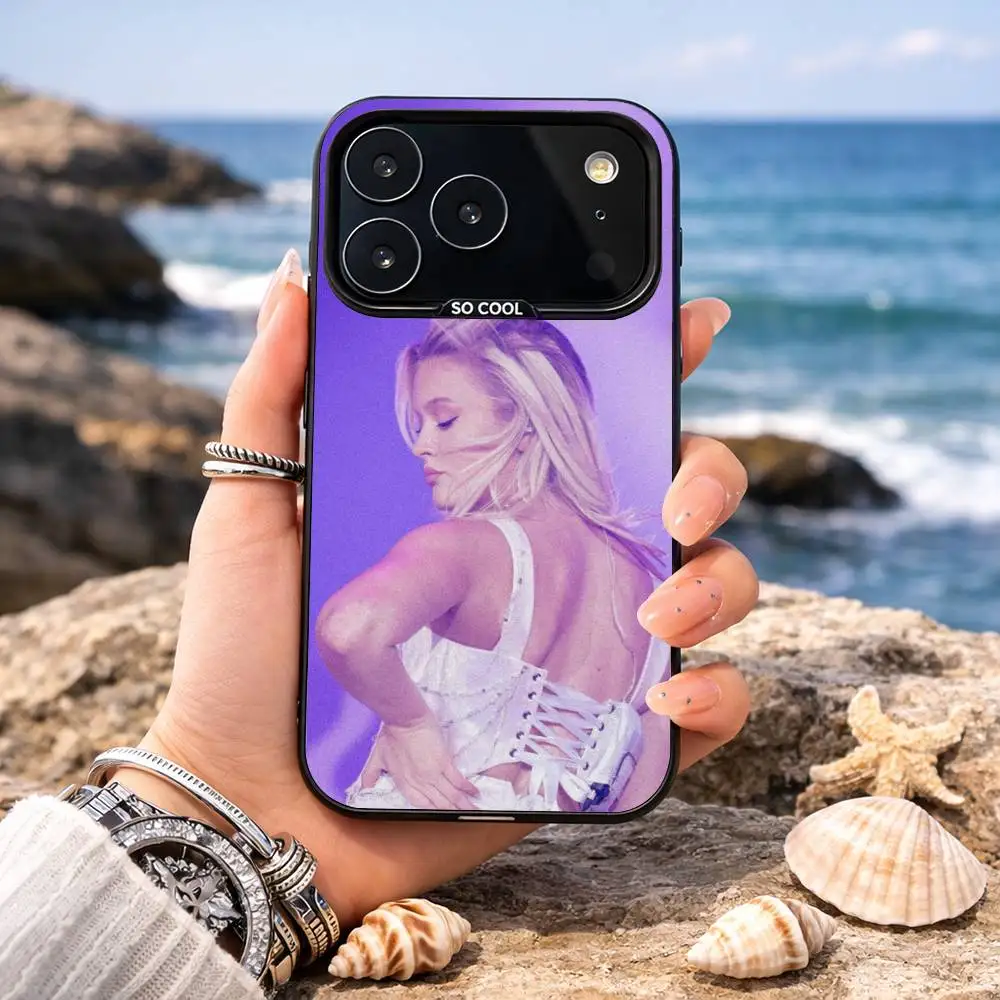 Фото Чехол для телефона Singer Z-Zara L-Larsson для iPhone 17, 16, 15, 14, 13, 12, 11, Pro, MAX, белый матовый, противоударный №5