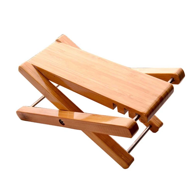 Подставка для гитары Складная бамбуковая деревянная Подножка педаль