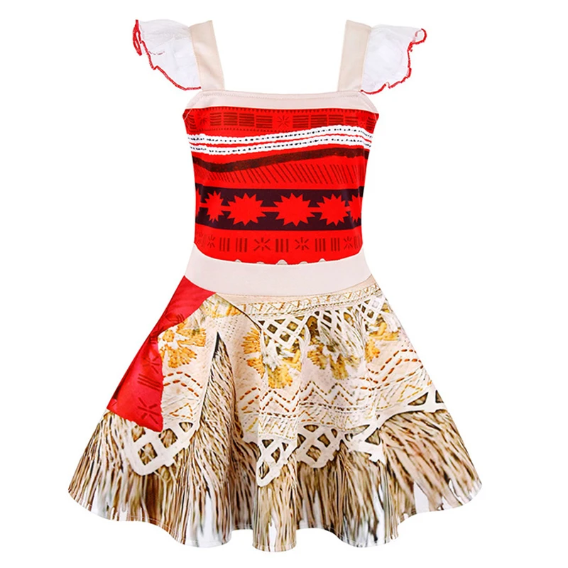 Детское летнее платье для косплея моана