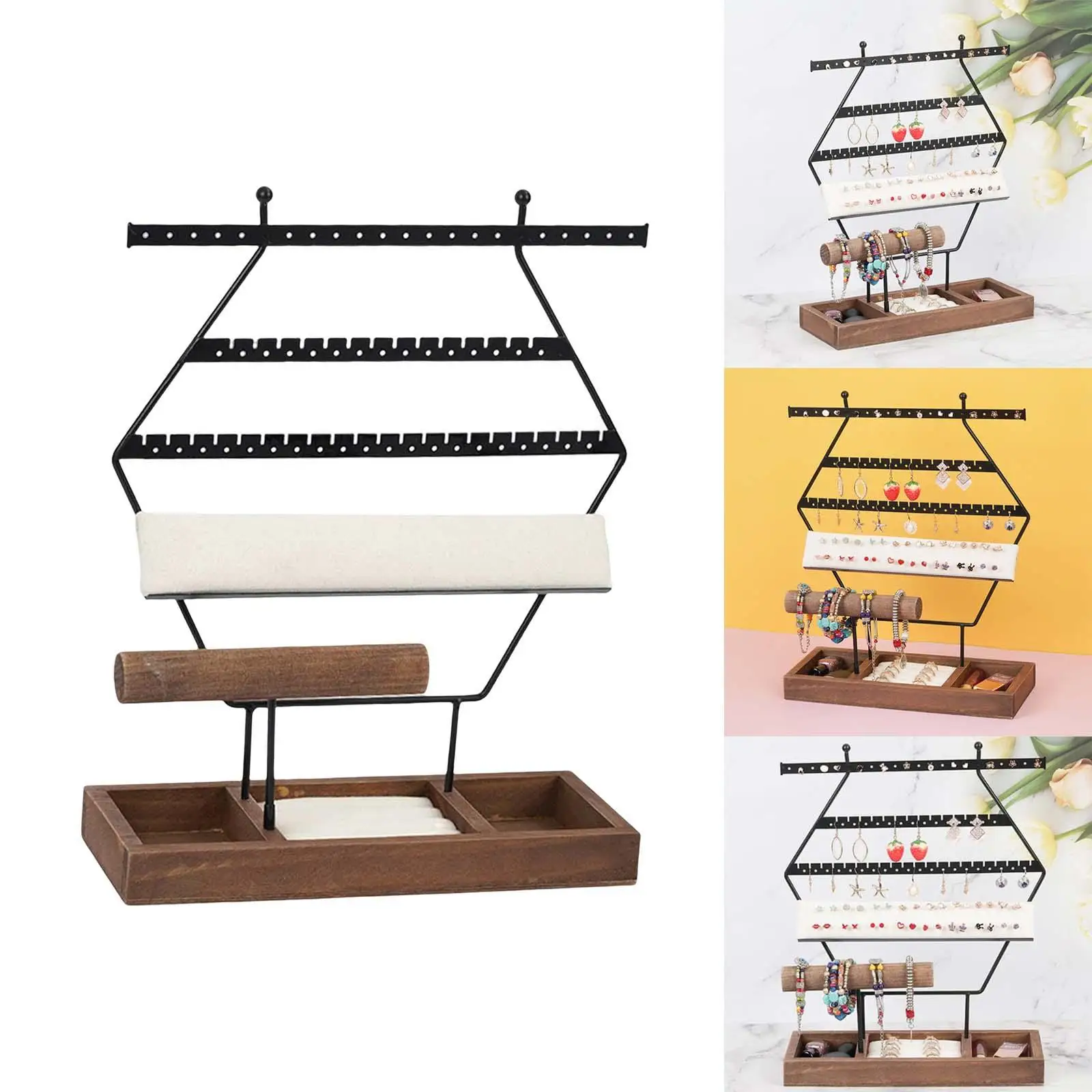 

Multifunctional Jewelry Display Stand Storage Organizer Display Holder for Showroom Watches Jewelry Necklace Bracelets
