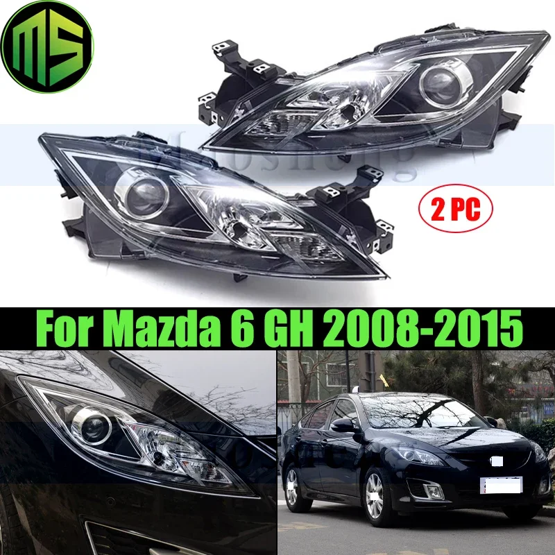 

Maosheng пара ксеноновых или галогенных фар переднего бампера, фара для Mazda 6 GH 2009-2015, фара, фара поворота