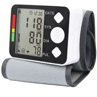 portable automatic sphygmomanometer lcd display wrist blood pressure monitoring medical pulse heart rate monitoring tonometer