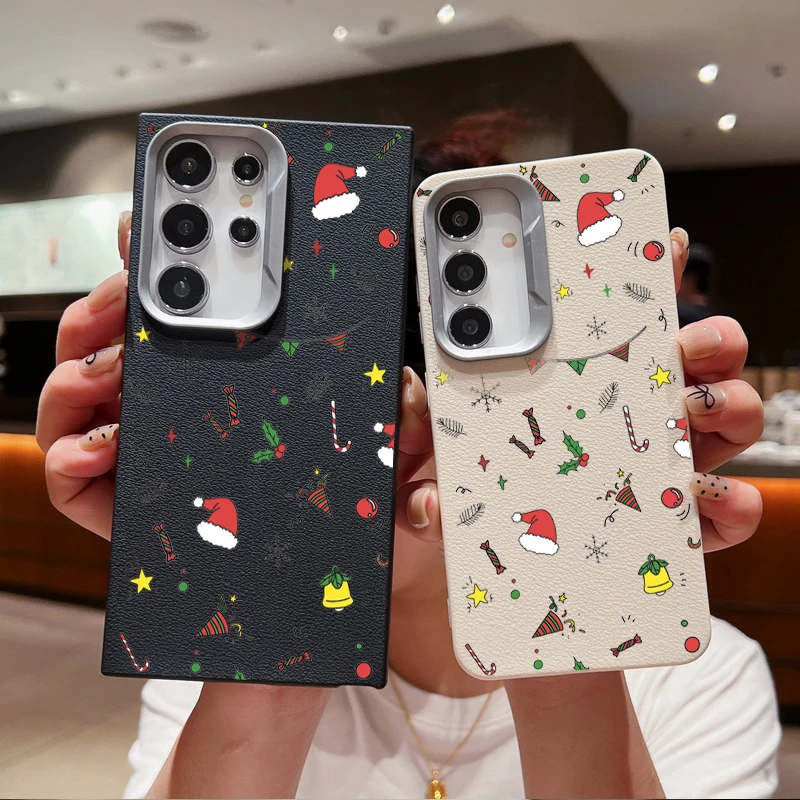 Чехол с рисунком рождественских подарков для Samsung Galaxy S24 S23 S22 Ultra S21 S20 FE A16 A14 A34 A15 A25