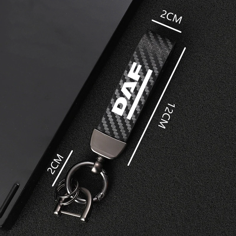 Автомобильный брелок из углеродного волокна кольцо для ключей DAF xf cf lf van