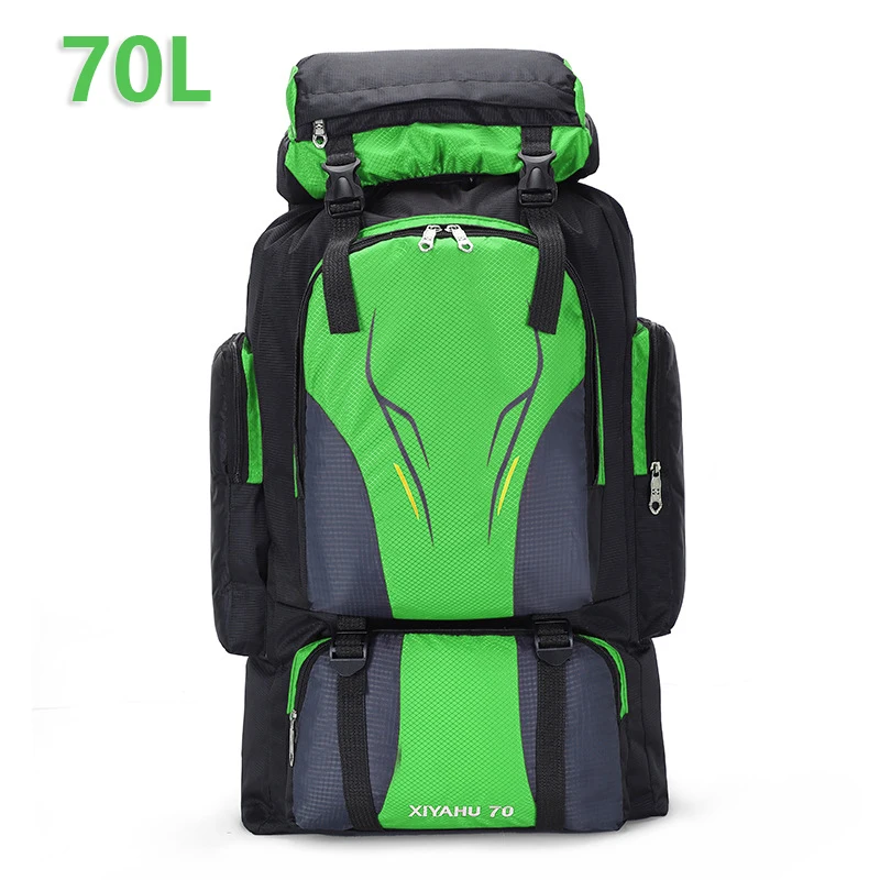 

2023 New Waterproof Camping High Capacity Hiking Backpack Travel Backpack Men Tactics Sports 70L Mountaineering Fishing Bag