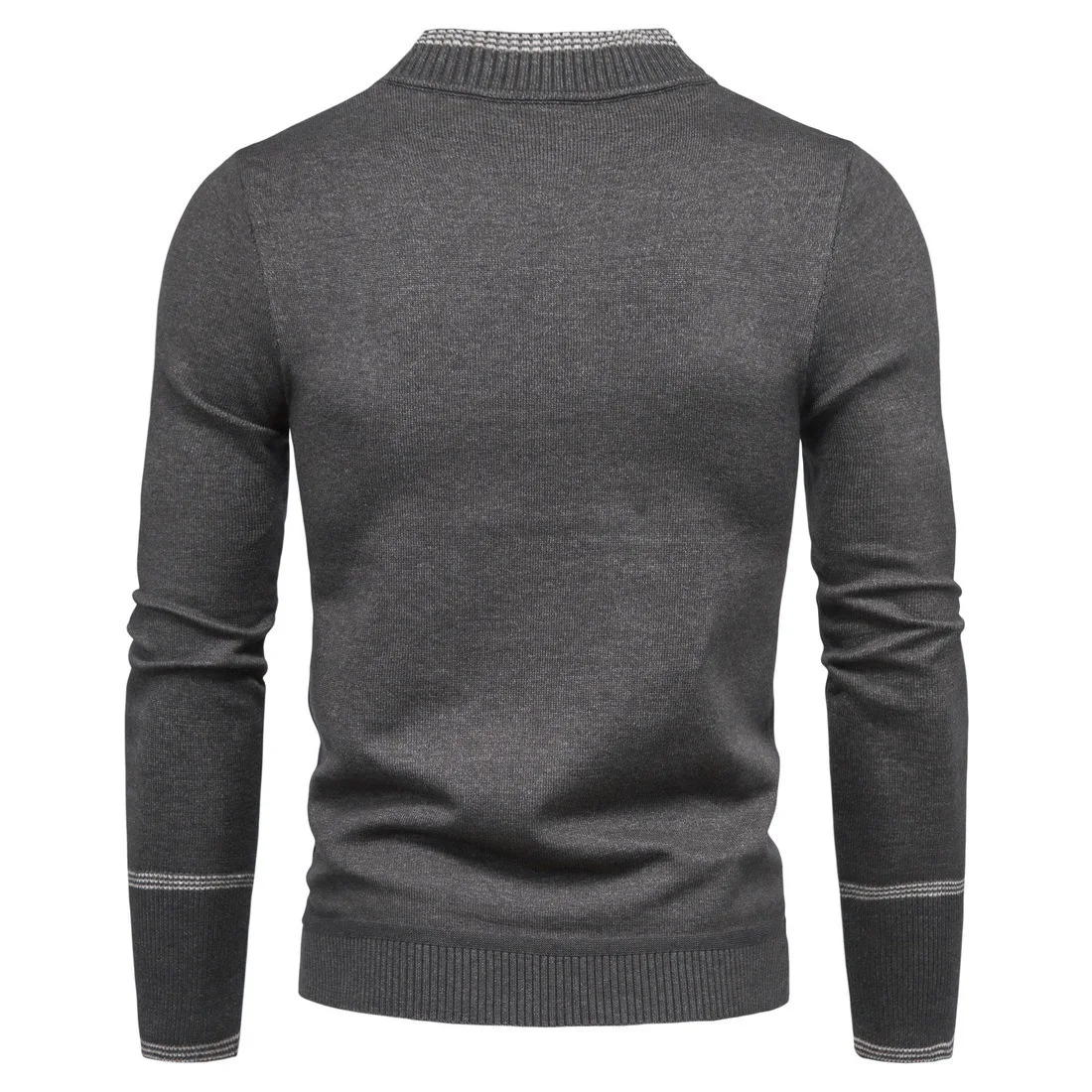 2023 Men's Sweater Autumn and Winter New Men's Spring Semi High Collar Sweater Slim Casual Bottoming Shirt Sweatshirt Pullover