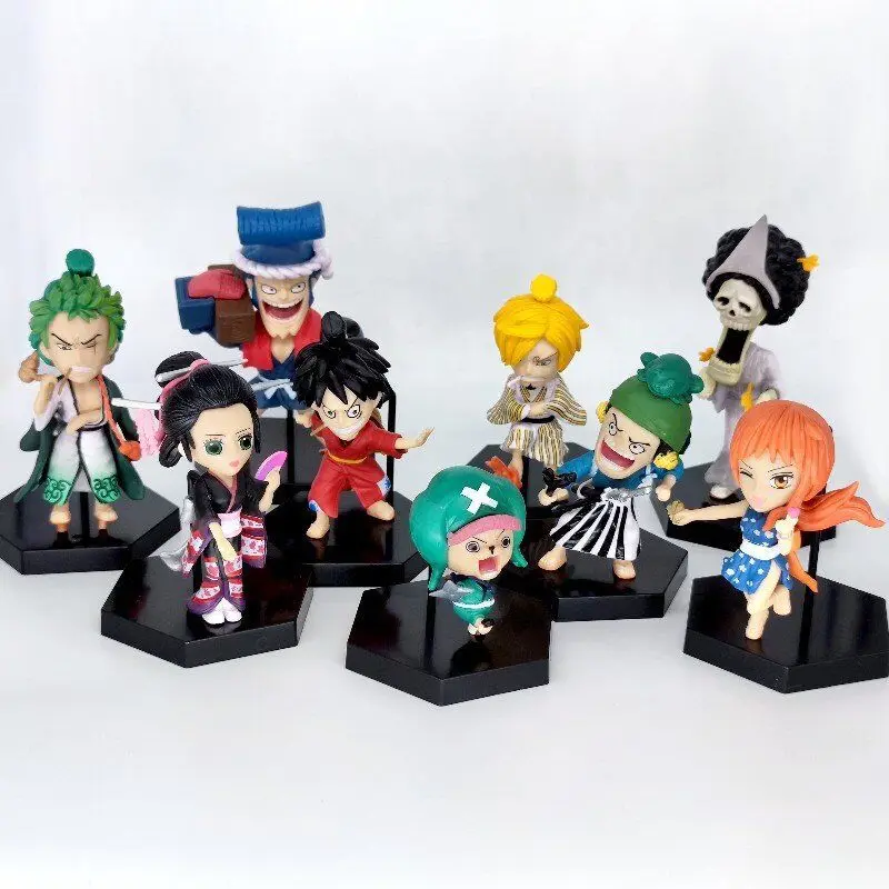 

Фигурки героев мультфильма «Ван-ПИС» из ПВХ, 9 шт.