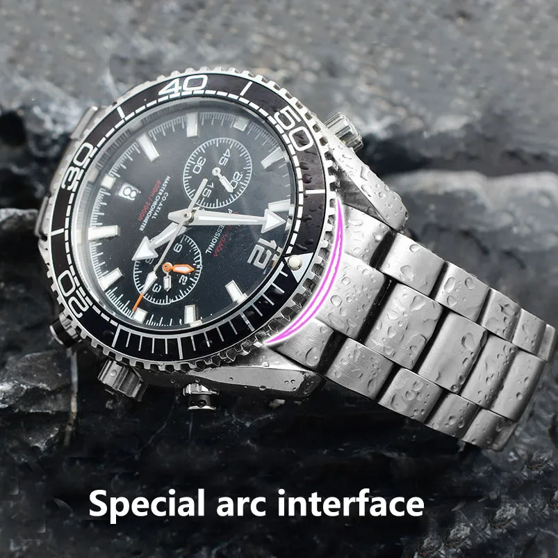 Watch Bracelet For Omega SEAMASTER 300 600 PLANET OCEAN Solid Stainless Steel Watch Strap Men Watch Band Chain 19mm 20mm 22mm