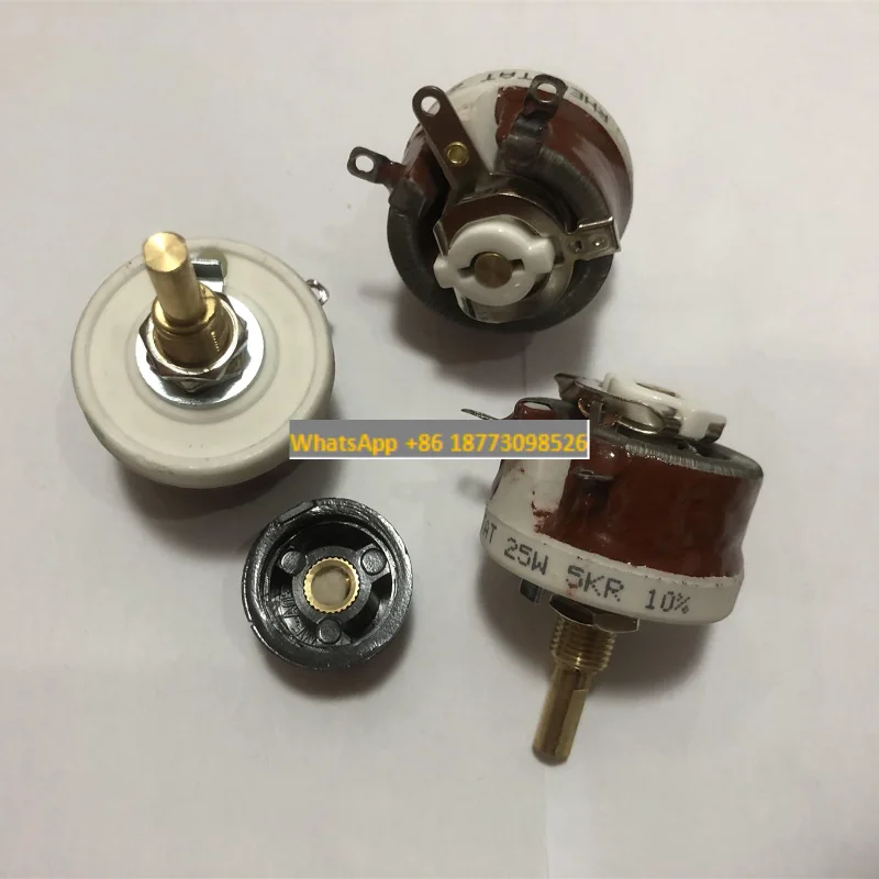 

25W 50W BC1-50W BC1-25W BC1 High Power Wirewound Potentiometer, Rotary Rheostat, Disk Ceramic Variable Resistor