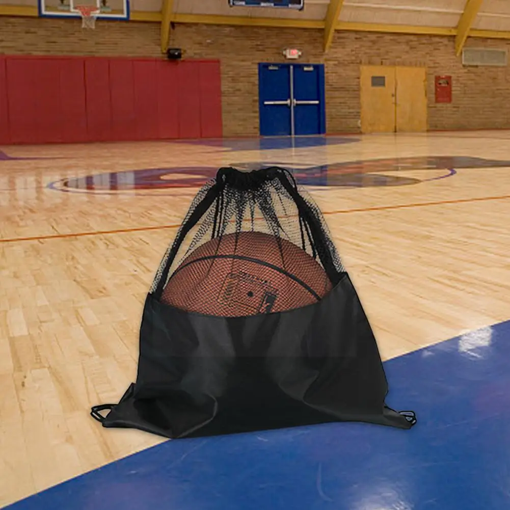 

1pcs Half Net Bag Mouth Football Basketball Bag Oxford Basketball Bag Bag Basketball Outside V1f0