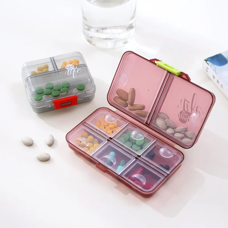 

1Pc 7 Days Pill Medicine Box Weekly Tablet Holder Storage Organizer Container Case Pill Box Splitters Mini Portable