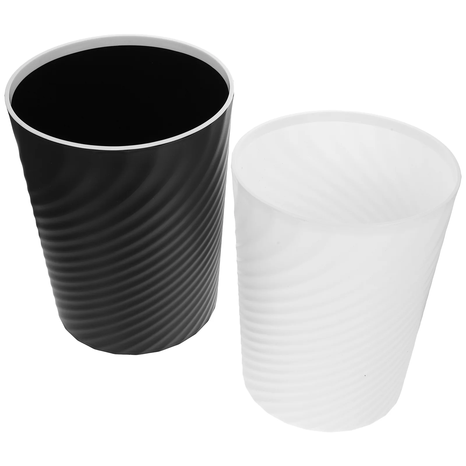 

2 Pcs Trash Can Office Household Bin Belt Pressure Ring Garbage Pp Waste Basket Wastebasket