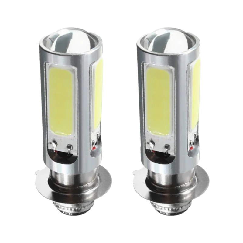 

2X 6000K White H6M COB LED Motorbike/ATV Headlight Fog Light PX15D P15D25-1