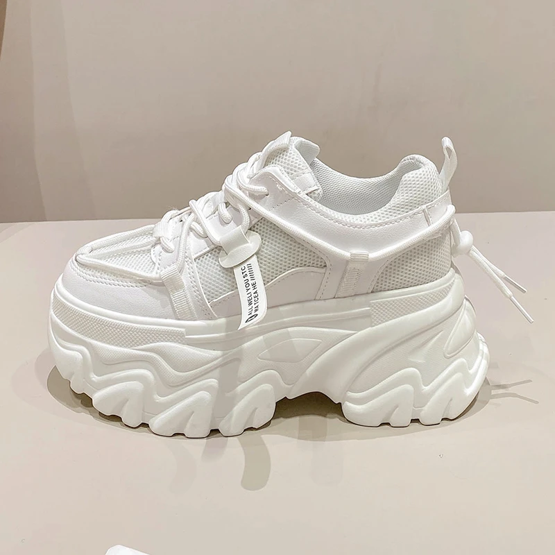 

Women Platform Shoes 2023 Designer Chunky Sneakers For Woman Outdoor 9CM Causal Shoe Spring Female Ladies Footwear