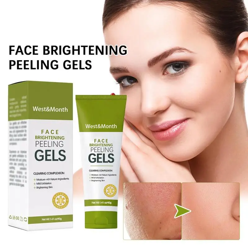 

Face Peeling Gel Skin Brightening Exfoliating Scrub Hyaluronic Acid Facial Exfoliator For Blackheads Enlarged Pores And Pimples