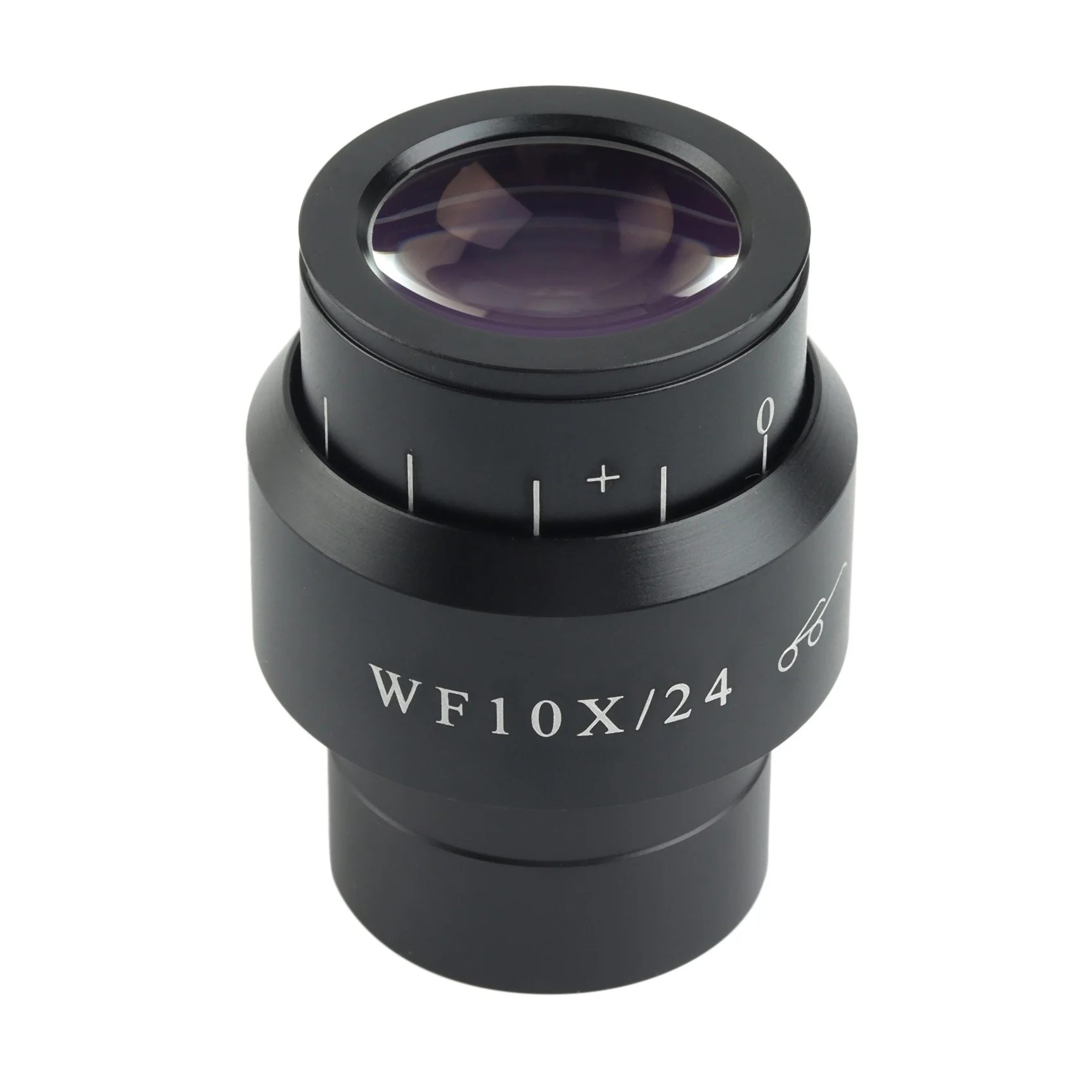 WF10X/24 мм Окуляр микроскопа с широким полем зрения Бинокулярный тринокулярный