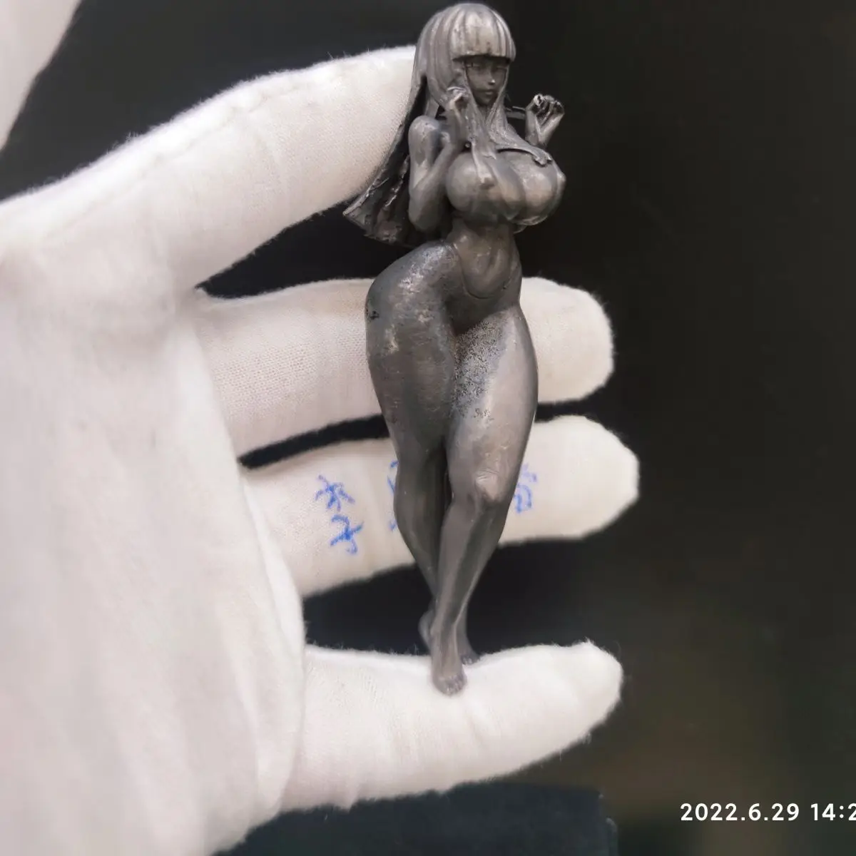 

10,5 см Сексуальная красивая девушка черное Латунное украшение креативное реалистичное искушение телесный боди-арт настольное украшение Ретро дизайн