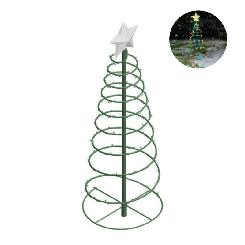 

Solar Outdoor Garden Christmas Tree Lamp Stand Garden Led Ground Lamp String Waterproof Star Lamp Decorative Light