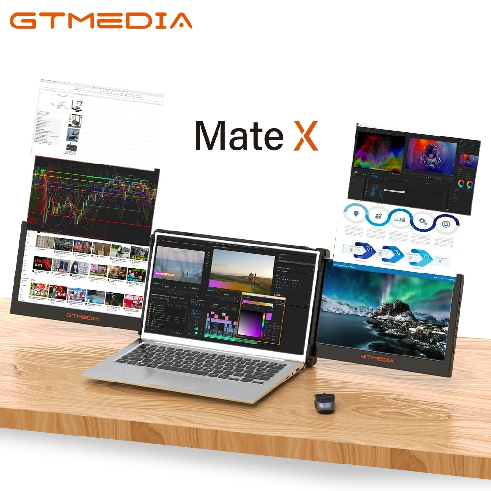 Портативный монитор GTMEDIA Mate X 11 6 дюйма двойной расширитель экрана USB C HDMI