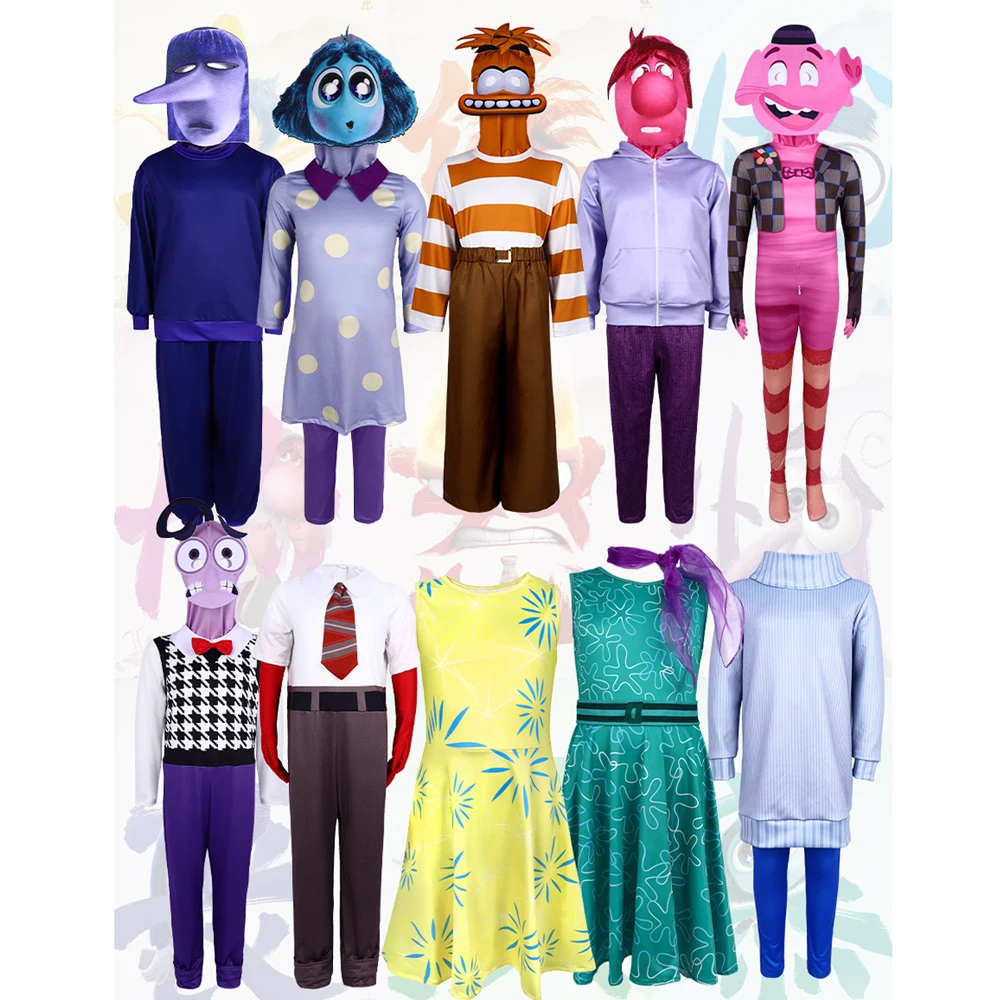 Детский костюм на Хэллоуин внешний вид 2 звена маска головной убор радость